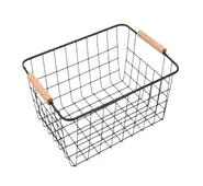 Wrought iron storage basket
