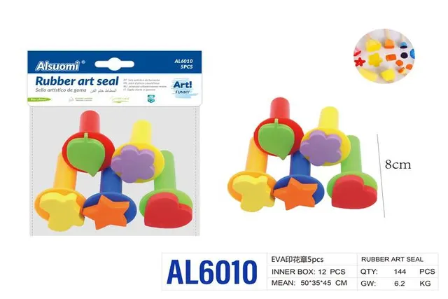 Cepillo de esponja, 5 piezas, modelo AL6010