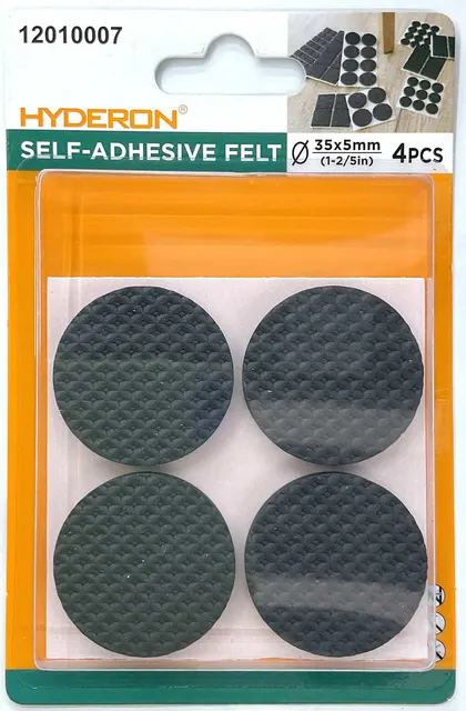Protector para pata de mueble, 35 mm, 4 piezas, modelo 12010007