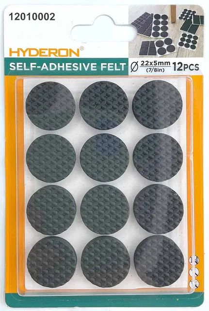 Protector para pata de mueble, 22 mm, 12 piezas, modelo 12010002