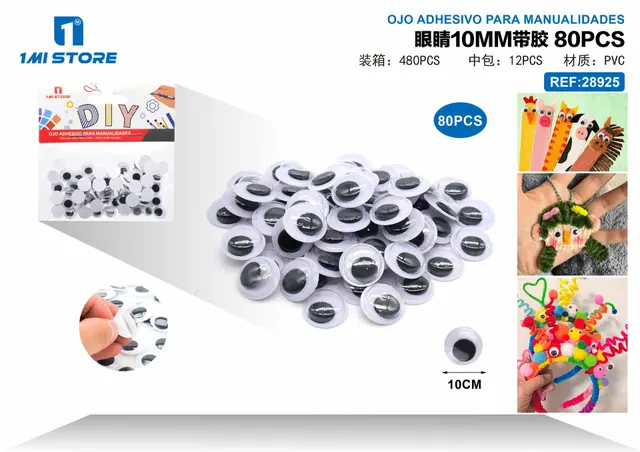 ojo, 10 mm, 80 piezas