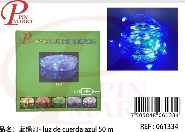 tira de luz, 50 m, color azul