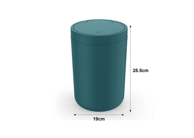Cubo de basura, color verde, modelo 611103