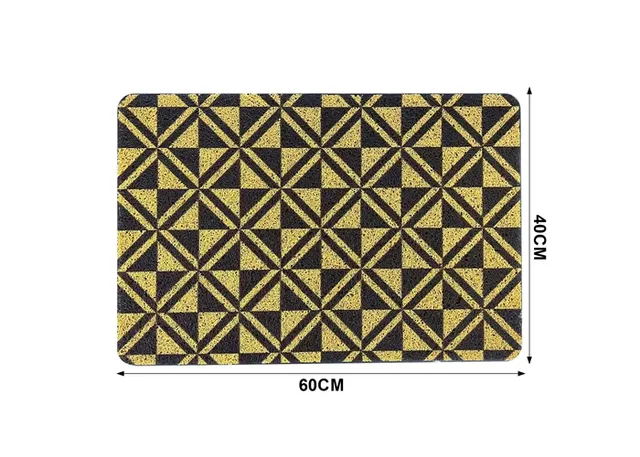 Alfombra de piso, 40 × 60 cm, color amarillo, modelo 179373
