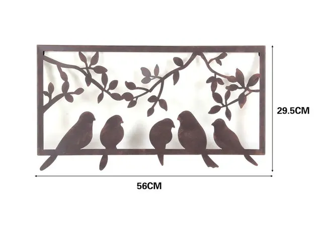 Decoración de pared de hierro forjado, modelo JY17204MCB