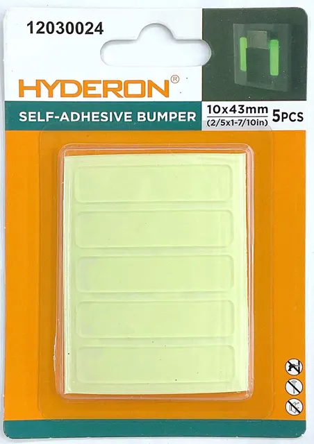 Calcomanía de advertencia fluorescente, 10 × 43 mm, 5 piezas