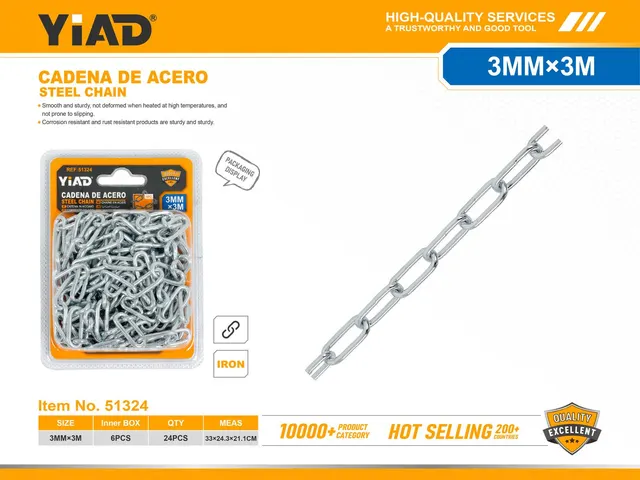 Cadenas, 3 mm, 3 m