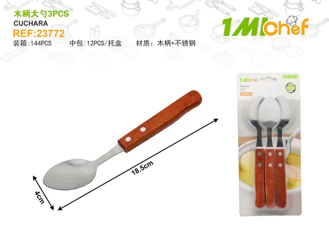 Cuchara, 3 piezas, ref. 23772