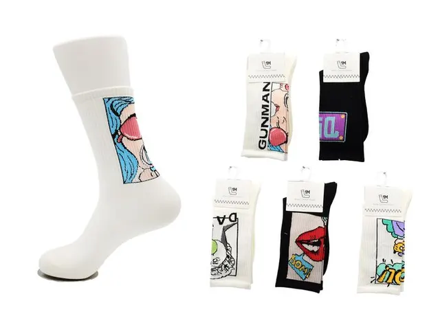 Calcetines hasta la rodilla de moda, modelo 132049