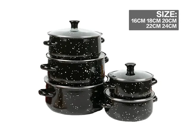 Serie esmaltada, color negro