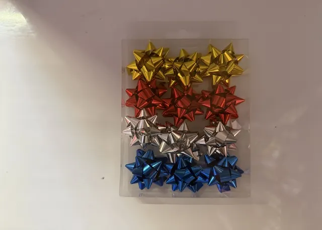Flor estrella hecha a mano, 1,5 pulgadas, 12 piezas