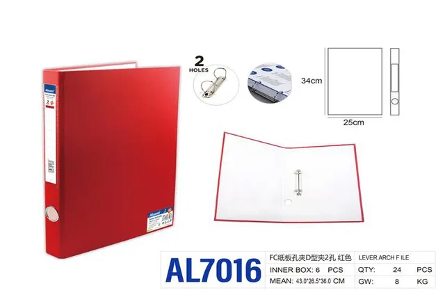 Carpeta, color rojo, modelo AL7016