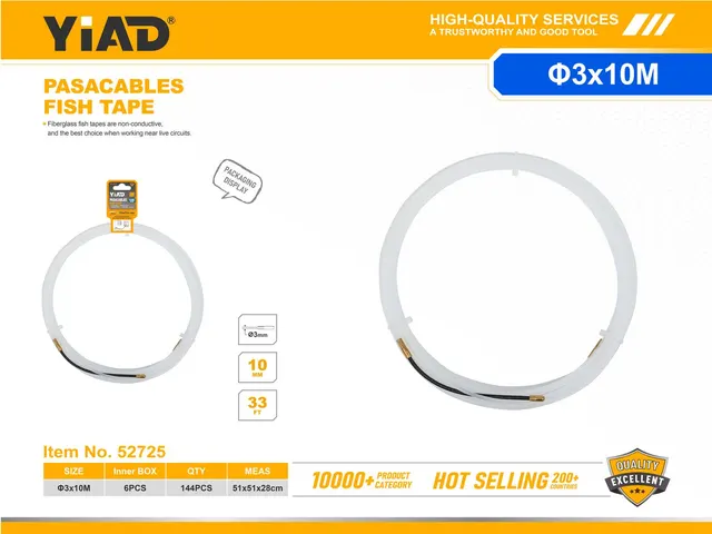 Pasacables para pared, 3 × 10, color blanco