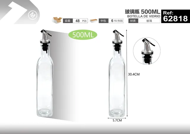 Dispensador de aceite, 500 ml