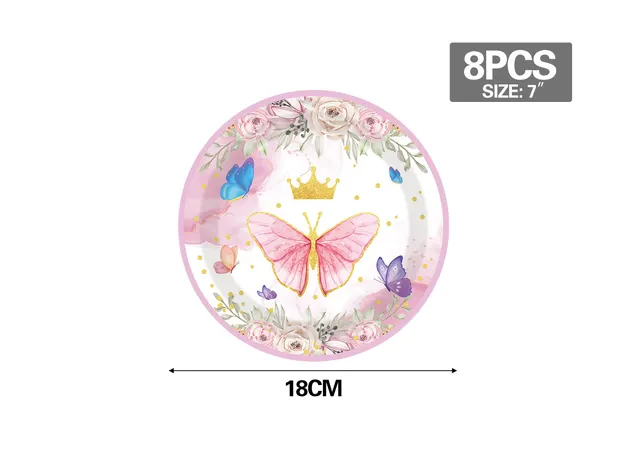 Colección de mariposas, 7 pulgadas, 8 piezas