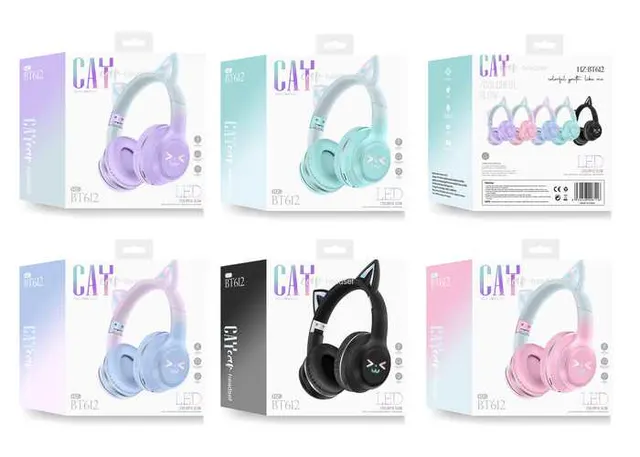 Auriculares supraaurales, color azul, modelo 250420