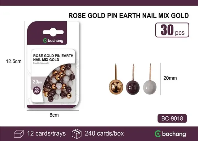 Chinche, color oro rosa, modelo BC-9018