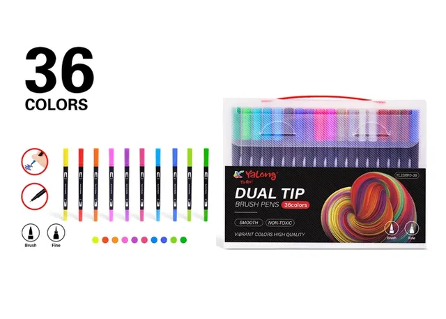 Pluma de dibujo, color negro, modelo YL231810-36