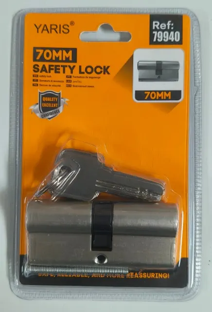 Cilindro para cerradura, 70 mm, ref. 79940