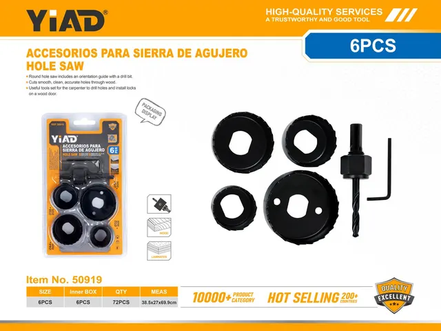 Serie de brocas, 6 piezas, ref. 50919