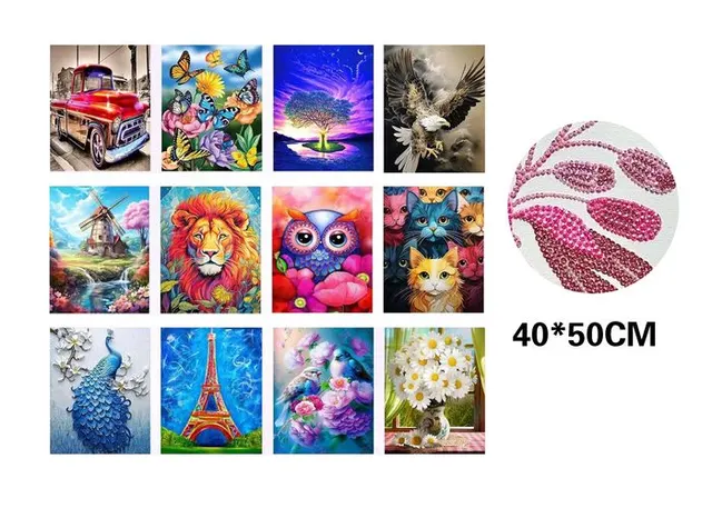 Pintura Diamante, 40 × 50 cm
