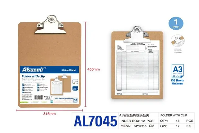 Abrazaderas de placa, modelo A3, modelo AL7045