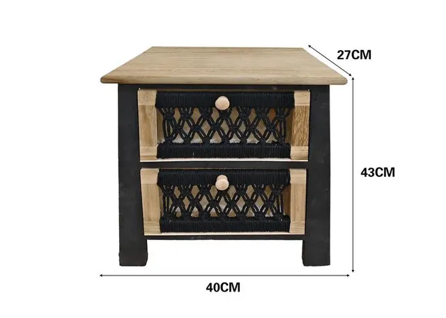 Gabinete de madera para almacenamiento, 40 × 27 × 43 cm