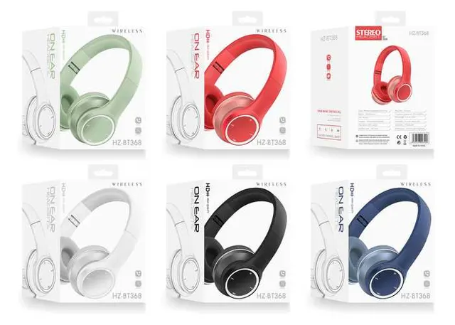 Auriculares supraaurales, color azul, modelo 250418