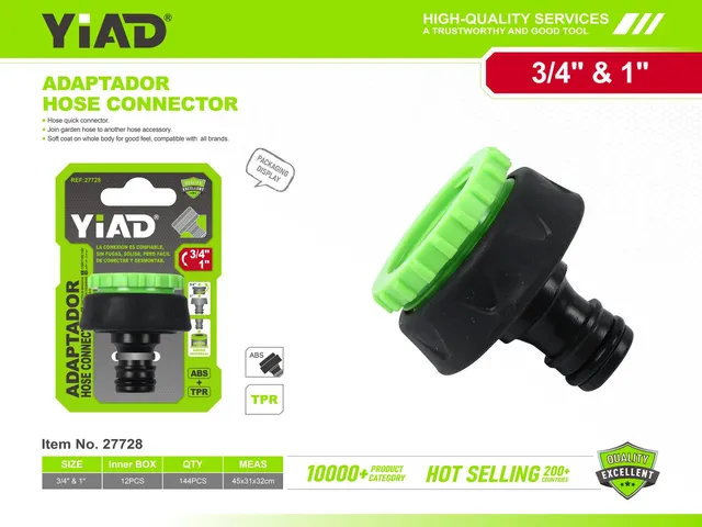 Conectores plásticos para tubería de agua, ref. 27728