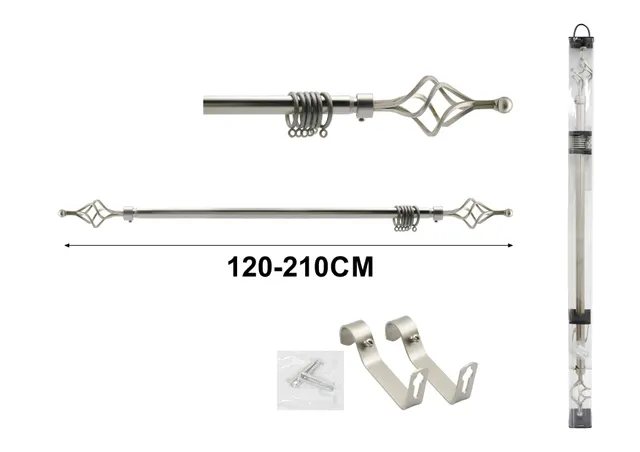 Barras para cortinas, 210 cm, modelo A75326
