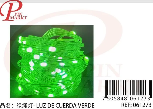 tira de luz, 10 m, color verde