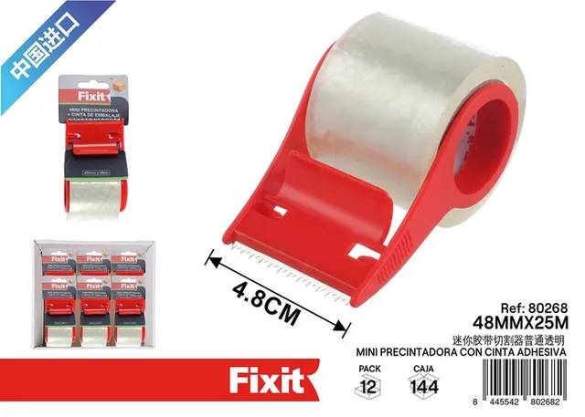 Dispensador de cinta, 48 × 25 m, 25 m