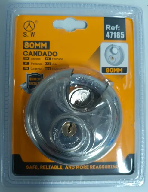 Cerraduras redondas, 80 mm