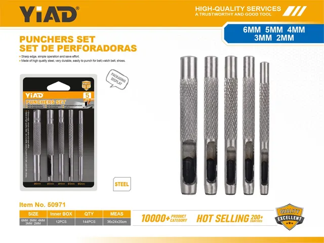 Serie de brocas, 5 piezas, ref. 50971