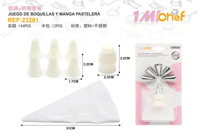 Boquillas y mangas para repostería, ref. 23291