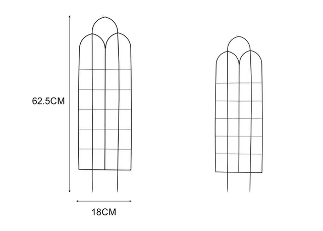 Estacas para jardín, 18 × 62,5 cm