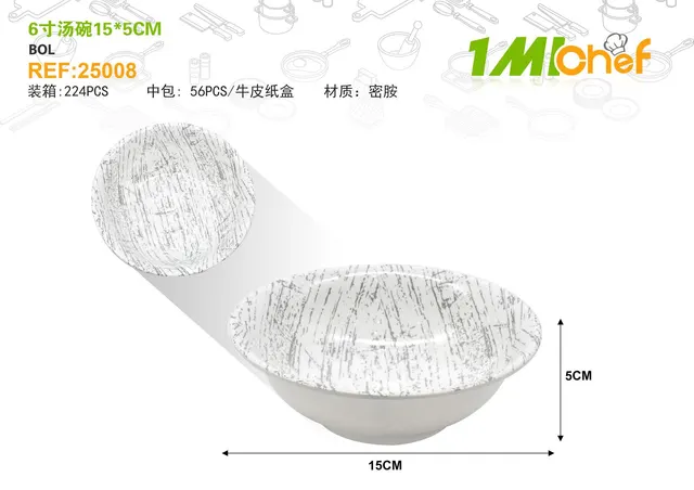 Tazón para sopa, 15 × 5 cm, 6 pulgadas
