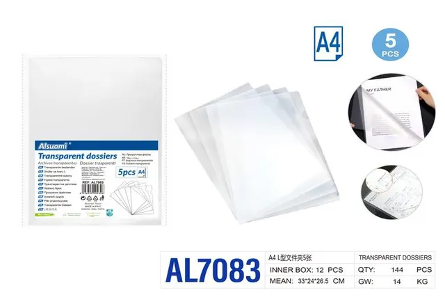 Carpeta, modelo A4, modelo AL7083