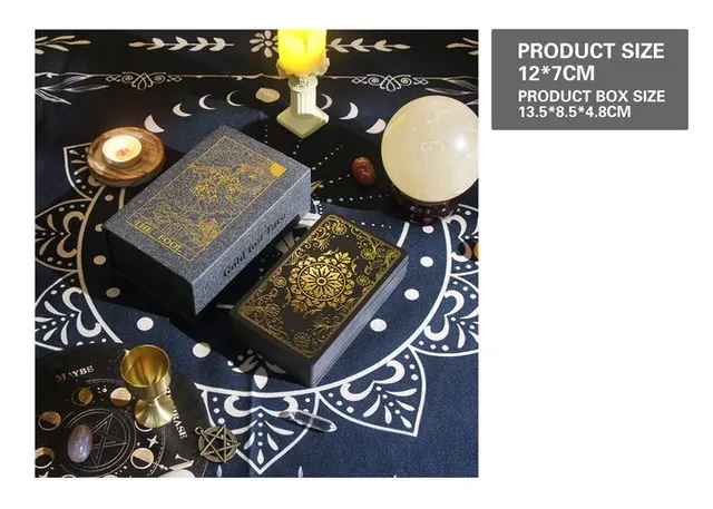 Cartas del tarot, color negro, modelo 131120