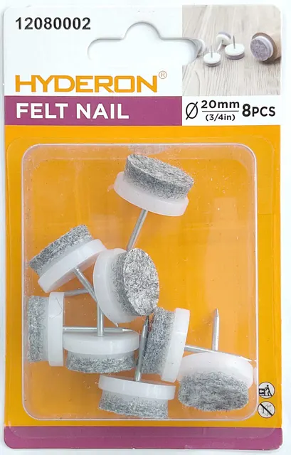 Plantilla antiperforación, 20 × 8,5 mm, 8 piezas, modelo 12080002