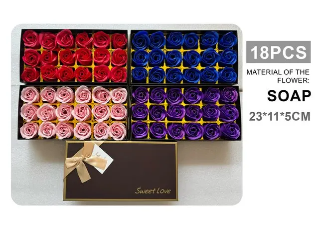 Flores de regalo, 23 × 11 × 5 cm, modelo 133878