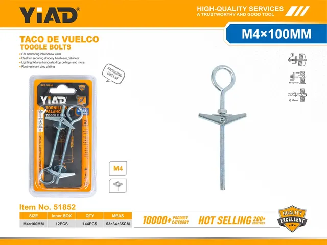 Tornillos especiales, modelo M4, 2 piezas, ref. 51852