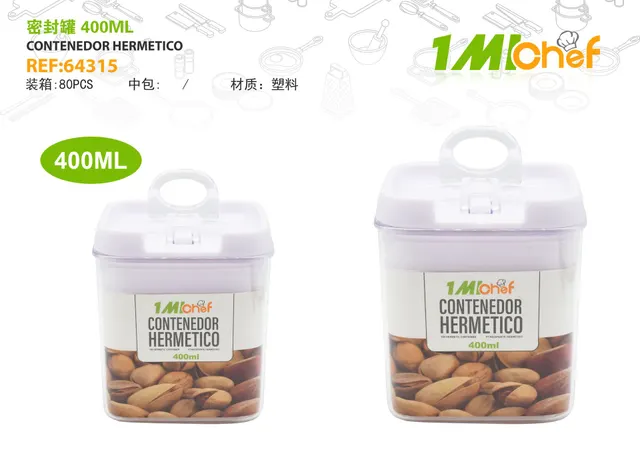 Frasco hermético, modelo JF20140, 400 ml