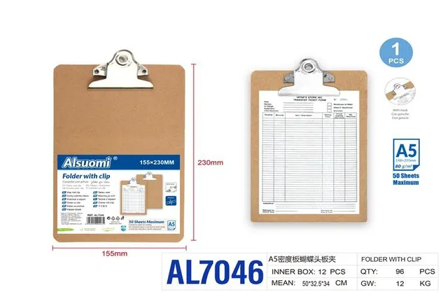 Abrazaderas de placa, modelo A5, modelo AL7046