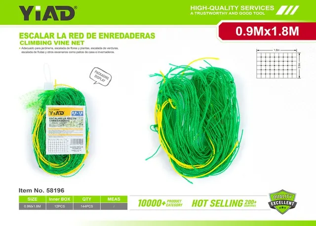 Malla para aves, 0,9 m, 1,8 m