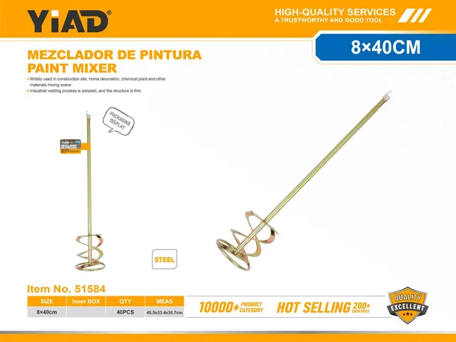 Mezclador eléctrico, 80 × 400, ref. 51584