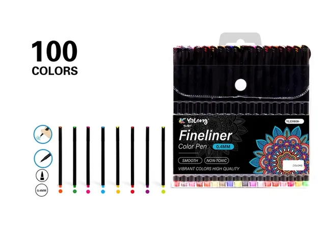Pluma de dibujo, color negro, modelo YL231810-100