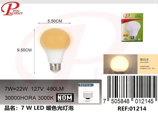 bulbo, 7 W, modelo 262038