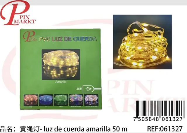 tira de luz, 50 m, color amarillo
