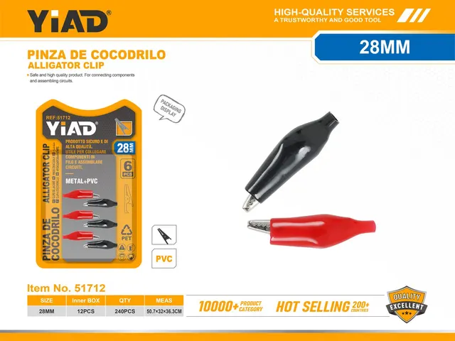 Clips aislantes, 6 piezas, ref. 51712